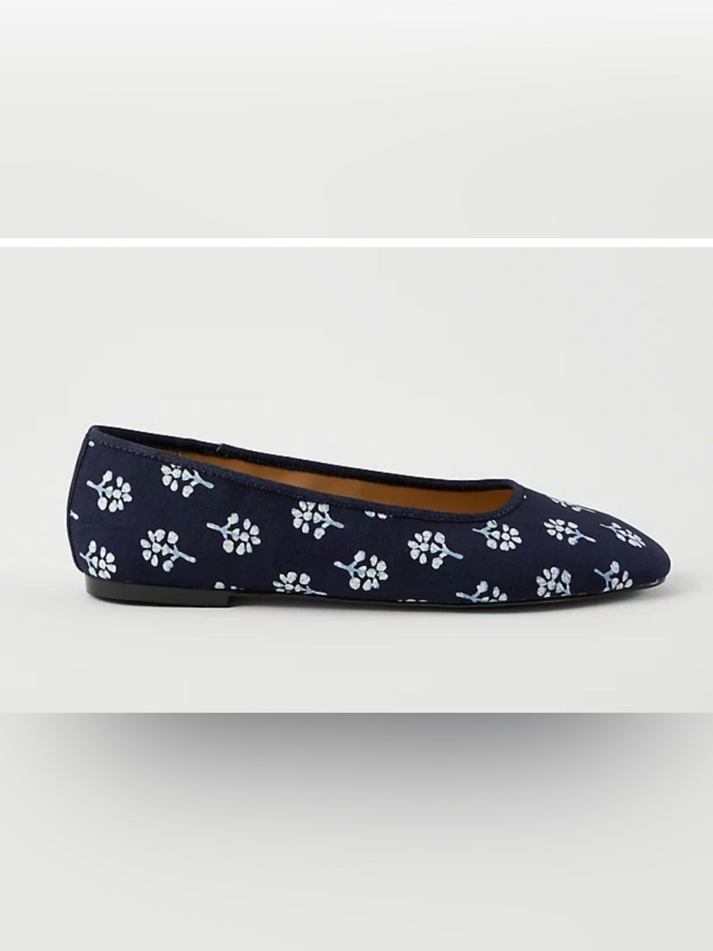 NEW ANN TAYLOR WEEKEND COLLECTION NIGHT SKY FLORAL BALLET FLATS SHOES SZ 6.5